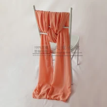 100 шт. 75 см(ширина)* 3 М, L, разноцветное шифоновое стул створки элегантность стул створки Феи стул створки для приготовления пищи на воздухе Свадебный декор