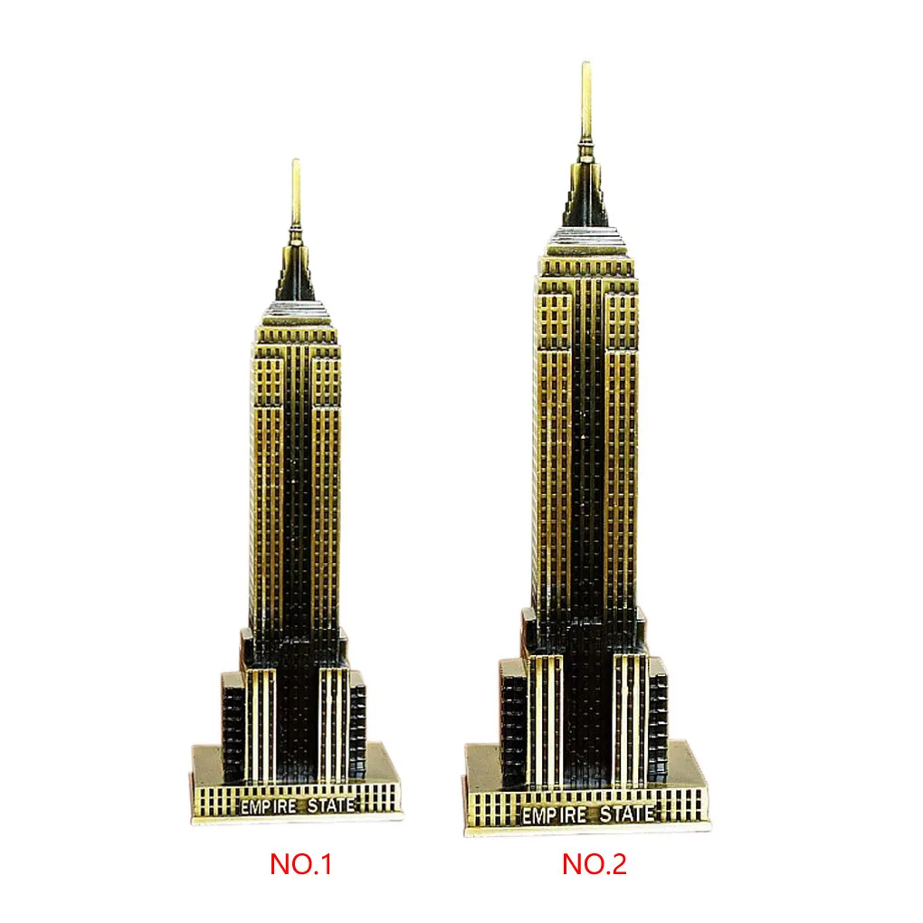 Горячая всемирно известный ориентир металлическая модель Эмпайр Стэйт Билдинг модель легированная сталь