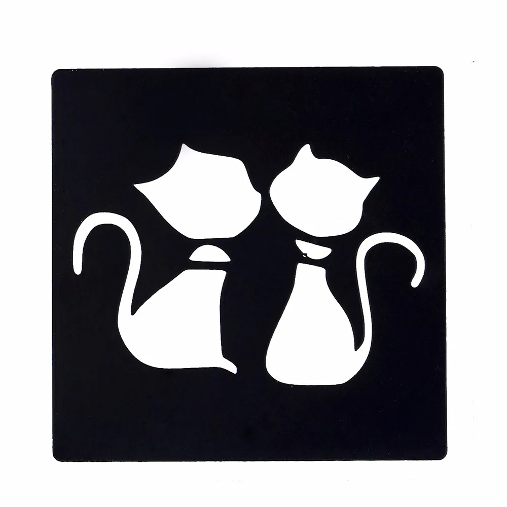 1pc Cartoon Cat Waterproof Tattoo Stencil Woman Body Art Airbrush Painting Small Henna Indian Tatoo Sticker Stencil 2017 Hot G18