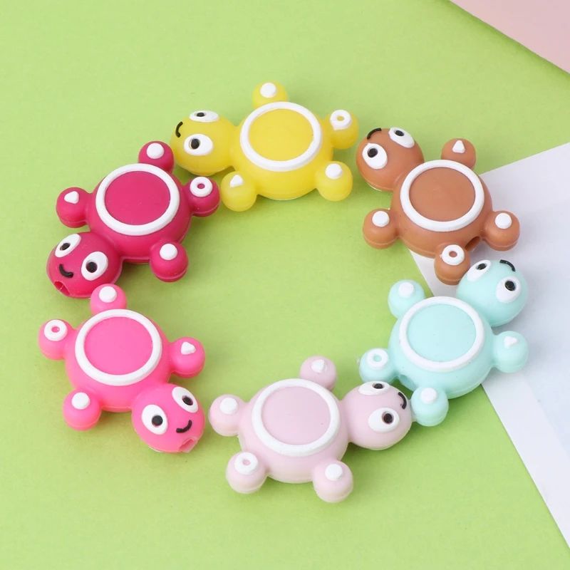 Perles de Silicone tortue mignon drôle bijoux à bricoler soi-même faisant bébé dentition jouets dentition BC1012