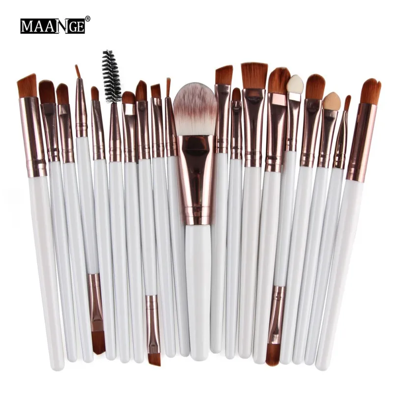 

20pcs Eye Shadow contour Foundation Eyebrow Lip Brush kwasten Makeup Brushes Set Professional Oval Makeup Brush Tools