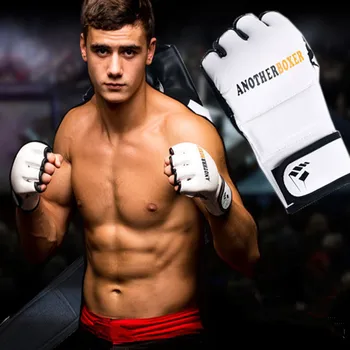 

Adult Thicker Boxing Gloves MMA Gloves Taekwondo Fight MMA glove kickboxing punching Sandbag mitts half finger gloves Muay thai