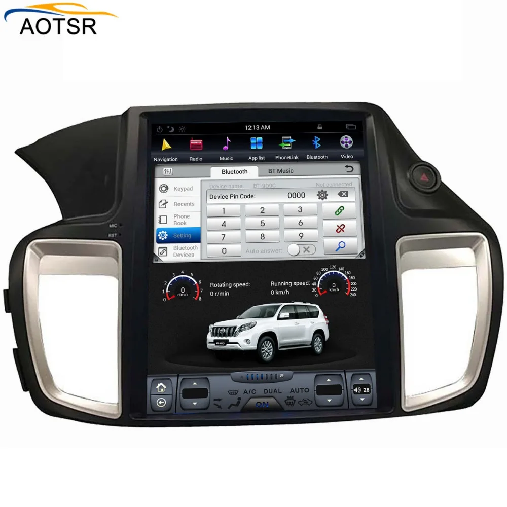 Perfect Tesla style 12.1"Big screen Android 7.1 Quad core Car radio GPS Navigation for HONDA ACCORD nine 2013-2018 autostereo no dvd 1