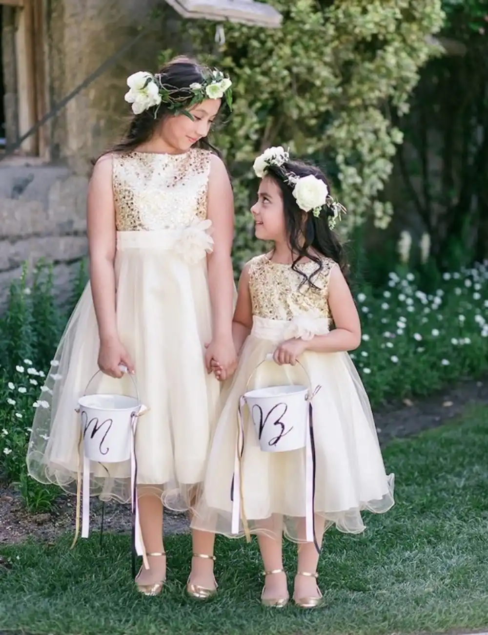 tea length flower girl dresses