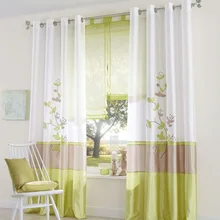 Искусственные из шелковой ткани вышитые занавески для гостиной спальни, шторы
