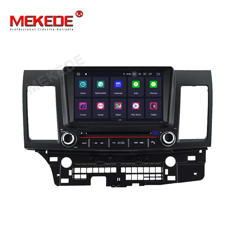 Excellent Android 9.0 8"2din car gps navigation radio cassette player for Mitsubishi Lancer EX EVO Lancer 10 2006-2016 WiFi BT USB navi 4