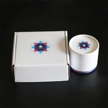 Производство 1000 шт./лот Custom гофрированные почтовые ящики красочная печать круглые, в подарок картонная коробка труба упаковка косметический