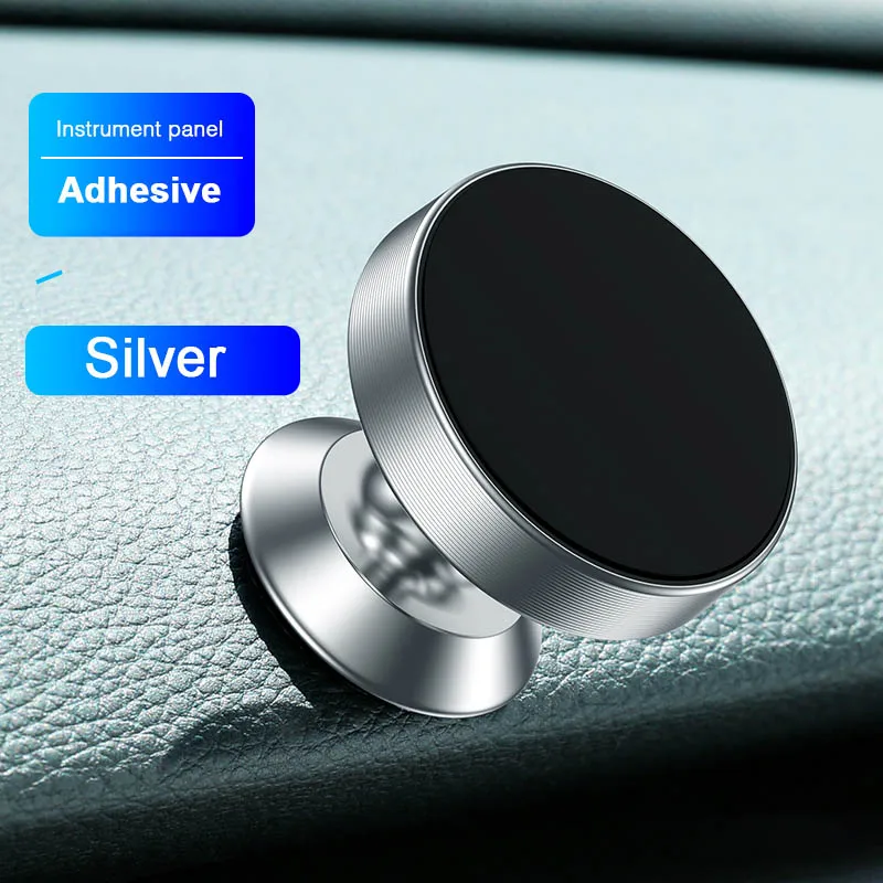 Магнитный автомобильный держатель для телефона iPhone X XS samsung Xiaomi магнитный держатель для телефона в автомобиле держатель для мобильного телефона Подставка - Цвет: Silver Paste Type