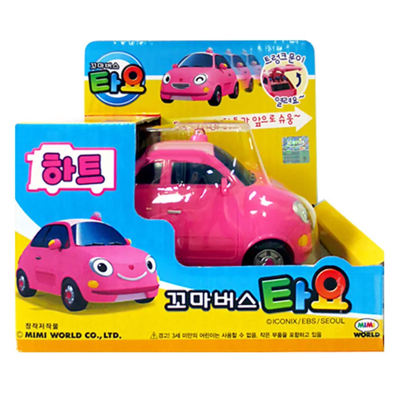Tayo tayo автобус сердце oyuncak миниатюрный розовый принцесса седан coche модель автомобиля tayo маленький автобус дети brinquedos menino девочка подарок
