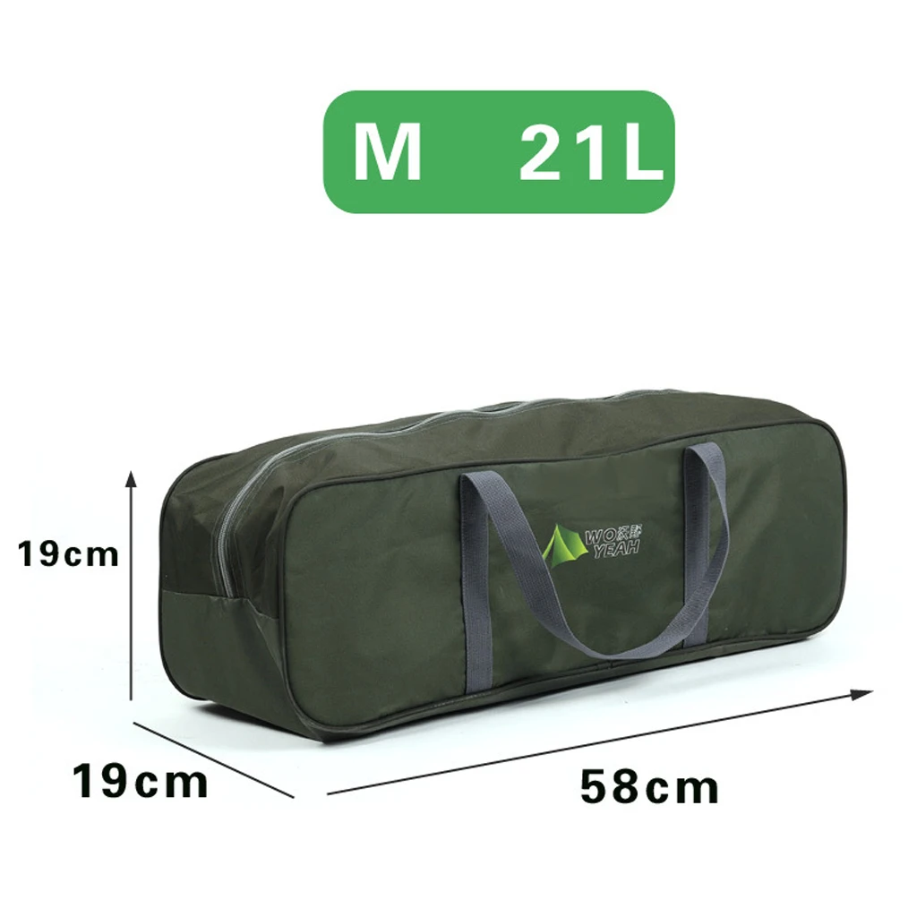 2Pcs Waterproof   Oxford Cloth Outdoor Travel Duffel Bag Camping Equipment Zipper Storage Bag M/L For Camping Hiking Travel