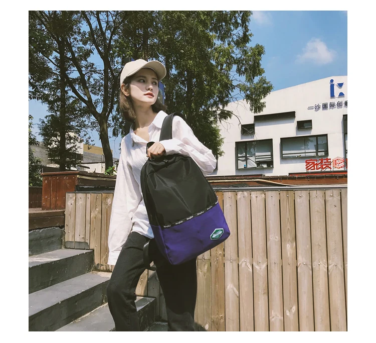 Menghuo Panelled Backpack Women School Backpack for Teenage Girl Fashion Men Travel Bag Unisex Rucksack Bolsas Mochila Sac A Dos_26