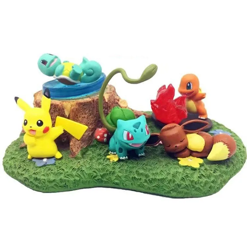 TAKARA TOMY POKEMON First Generaration Pika Eevee Squirtle Charmander Покемон Бульбазавр Фигурки игрушки детские подарки