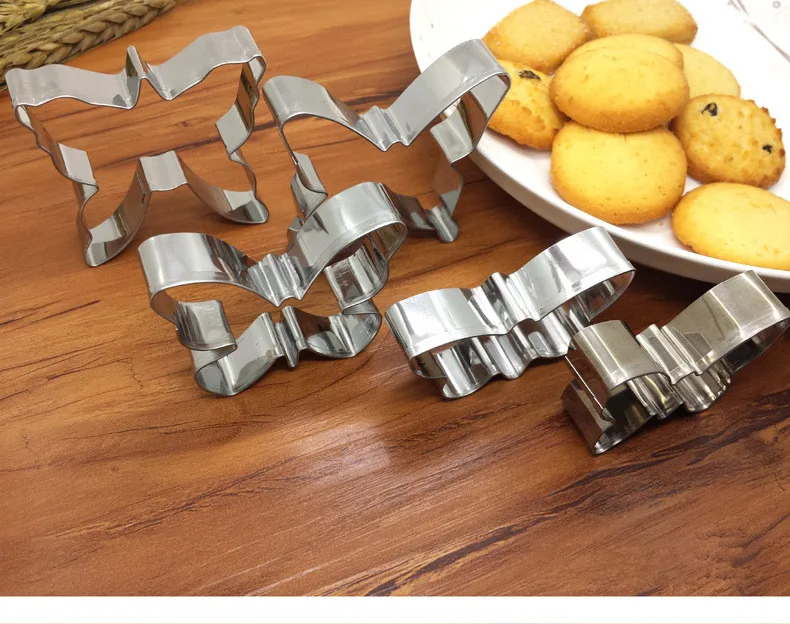 

1SET Animal Flower Shape Biscuit Mould Stainless Steel Cake Tool Cookie Mould Fondant Stamps Cutters Specialized PD 005
