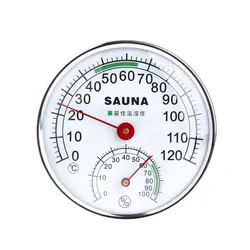 Комнатный термометр для сауны гигрометр настенный Измеритель температуры и влажности сауны 0-120 градусов 0%-100% RH Новый 2019
