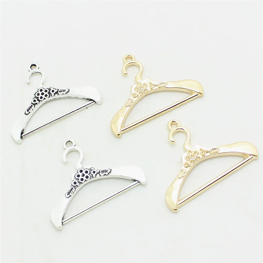 

Sweet Bell 30pcs 31*37mm vintage Silver Pendant handmade The flower hanger charms DIY Jewelry Accessories Findings D0742