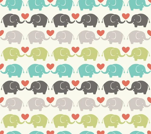 Elephant Love Heart Photograph Filming Photobooth Banner Backdrop Photo Portrait Studio Background step&amprepeat Pattern Wallpaper |