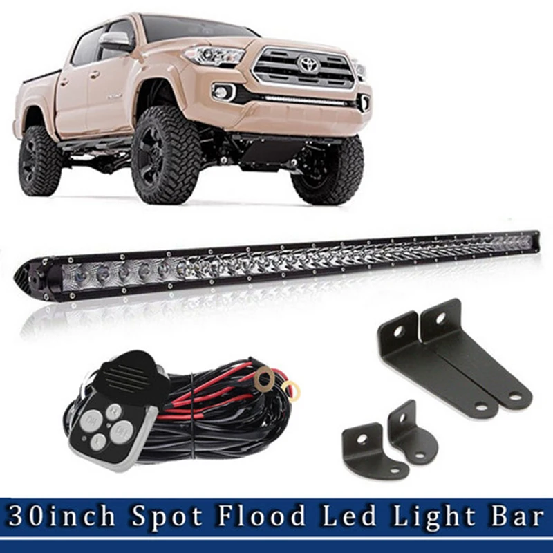 

LED Light Bar 150W Single Row Offroad Driving Lamp Lights Spot & Flood Combo Beam Light Bar