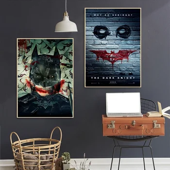 

Batman The Dark Knight Canvas Art Print Wall Pictures for Living Room No Frame