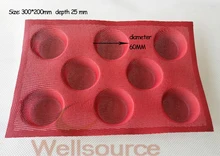 U-bahn demarle Silform Stil stick Perforierte Backform für Brötchen 8 Formen silikon backform Muffin Pan