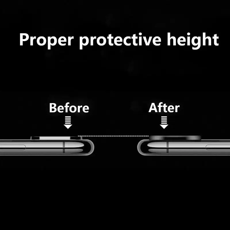 Задняя защитная крышка для объектива защитное кольцо для пробирок полная металлическая охранная Камера круг для Apple IPhone X/XR/XS Max