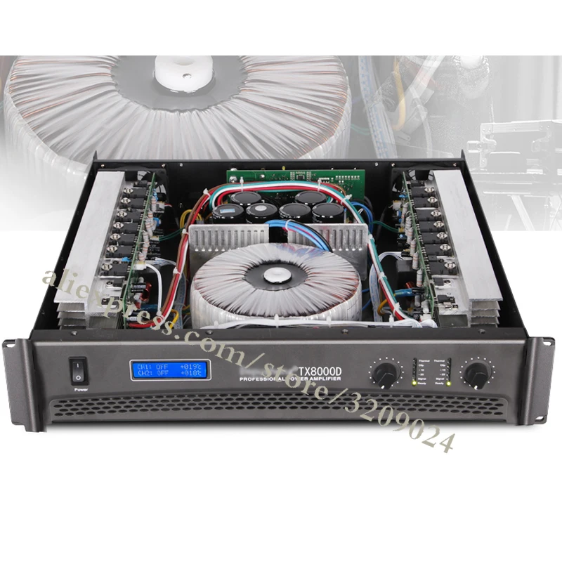 High Power 2 Channel Amplifier 750w+750W