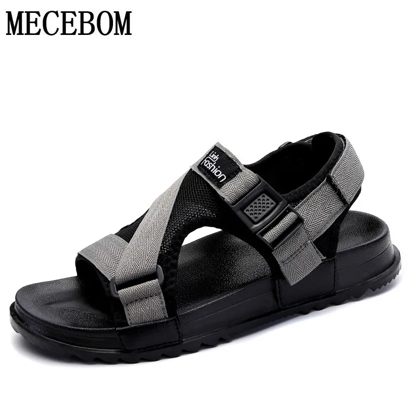 

Men's Summer Sandals Light Hook-loop Sandals For Male Canvas Casual Shoes Comfortable Footwear Zapatos big size 36-46 3085m
