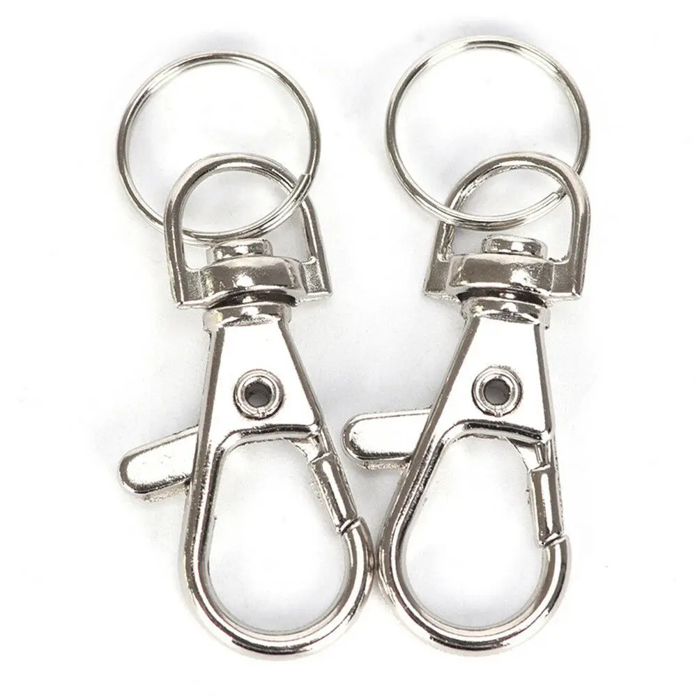 

2/10/20Pcs High Quality Stainless Steel Lobster Clasp Swivel Trigger Clip Snap Hook Durable Bag Car Key Ring Keychain