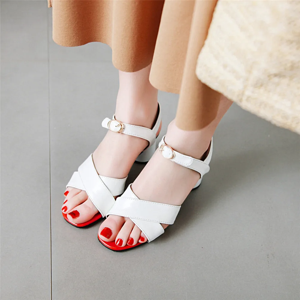 LAPOLAKA/элегантная женская обувь, большие размеры 31-43, обувь на высоком каблуке с круглым носком, женские летние милые сандалии для вечеринок