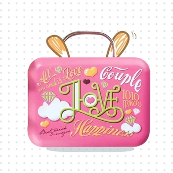 

6pcs Europe type style vintage suitcase shape candy storage box wedding favor tin box cable organizer container household