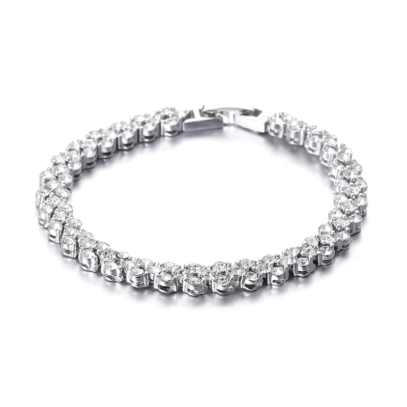 Стерлинговое Серебро 925 пробы, Блестящий cz Циркон, женские браслеты, Модные женские ювелирные изделия, браслет, подарок на день рождения,, Прямая поставка