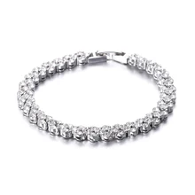 Стерлинговое Серебро 925 пробы, Блестящий cz Циркон, женские браслеты, Модные женские ювелирные изделия, браслет, подарок на день рождения,, Прямая поставка