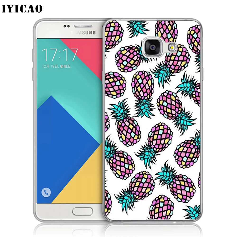 IYICAO роскошный лист ананаса цветок Мягкий силиконовый чехол для телефона Samsung A10 A30