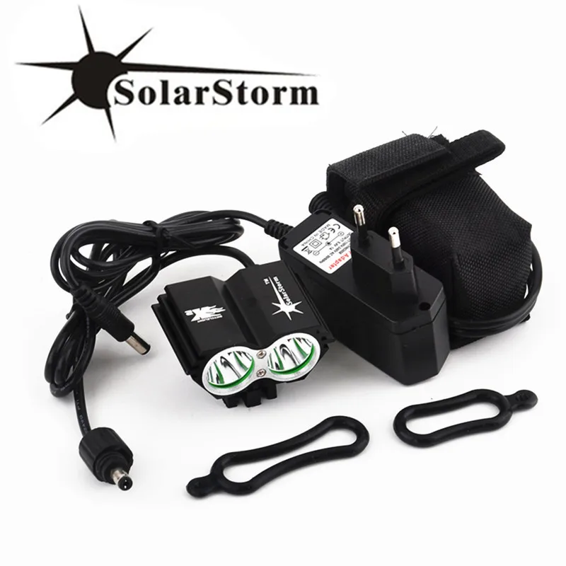 Cycling 8000LM 2x XM-L U2 LED Bike Bicycle Headlight Headlamp 6400mAh Rear Light
