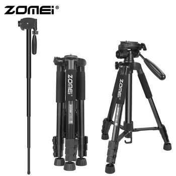 

ZOMEi Travel Tripod 2-in-1 Aluminum Alloy Camera Tripod Portable Monopod for DSLR Canon Nikon Sony SLR Phone DV Video Camcorder
