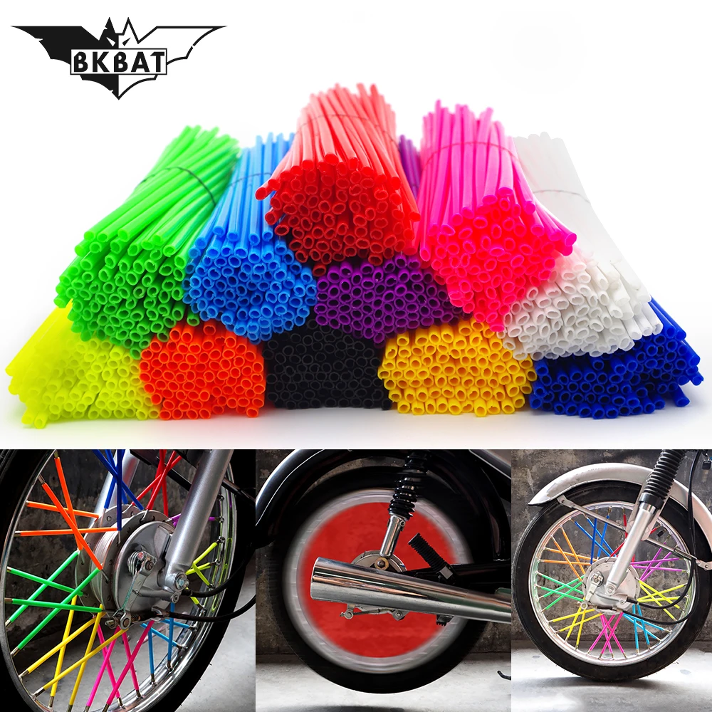 

72pcs Wheel RIM Spoke Skins Sticker Accessories Dirt Bike For YAMAHA TRICKER DT TW PW RT 50 80 85 90 100 125 225 230 250 426