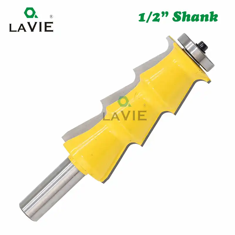 LAVIE 1pc 12mm 1/2" Shank Louver Shutter Style Router Bit Louvre