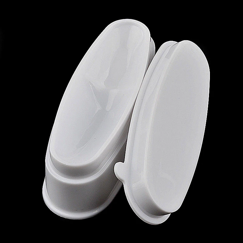 Shellhard 1pc White Nail Dipping Powder French Tray PVC Manicure Mold Nail Dip Container For Nail Art Tool