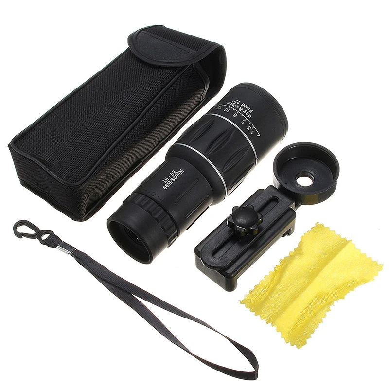 Zoom Hiking Monocular Telescope Lens With Phone Holder
