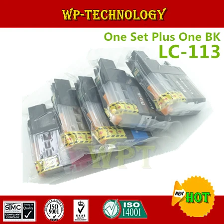 Один комплект совместимый картридж BK для LC113 LC-113 Brother J4210N/4510N J4215N J4910CDW J6570CDW и т. Д. |