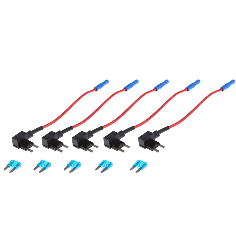 

30A Add Circuit Mini Blade Fuse Box Holder ACS ATO ATC Piggy Back Tap 5 Pcs