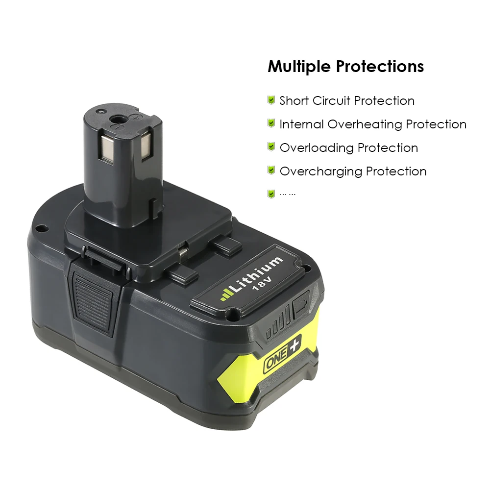 

Meterk 18V 4.0Ah Lithium Replacement Battery Power Tools Battery High Capacity Rechargeable replacement battery Pack for Ryobi