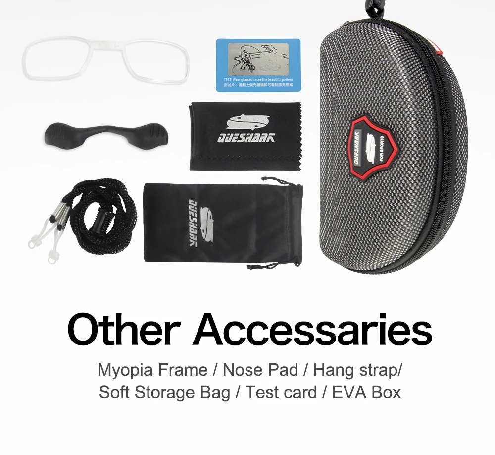 Queshark поляризационные велосипедные очки, велосипедные очки, спортивные велосипедные солнцезащитные очки TR90 UV400 С 5 линзами, уличные походные очки для верховой езды, рыбалки