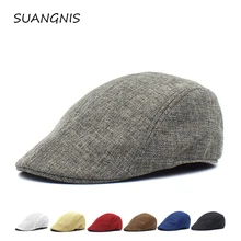 Мужская летняя кепка с козырьком, Кепка От Солнца, сетчатая Спортивная Повседневная дышащая плоский берет, кепка, винтажные шляпы для женщин, Кепка от солнца, восьмиугольная