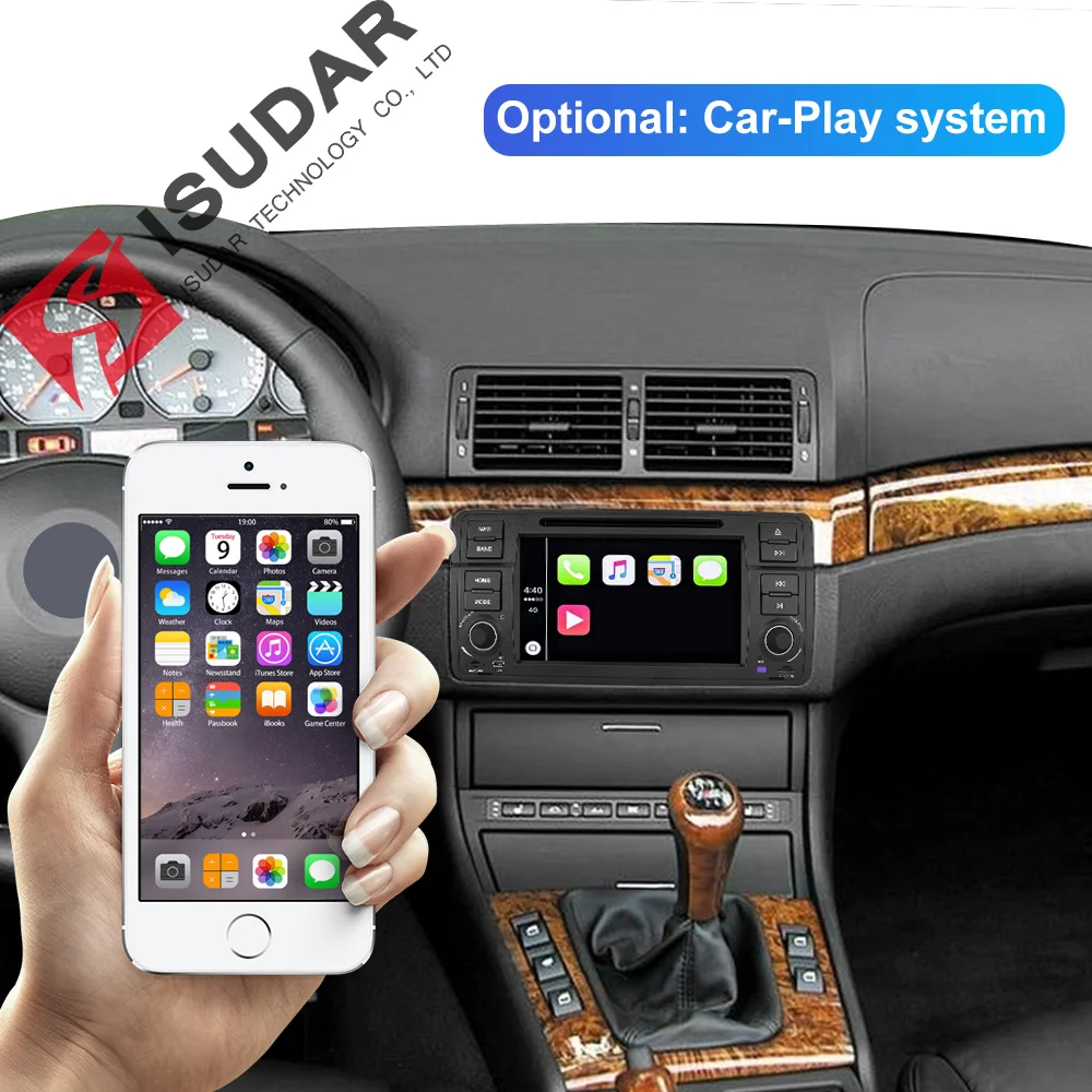 Isudar 1 Din Auto Multimedia player Android 9 GPS Autoradio Stereo System Für BMW/E46/M3/Rover/ 3 s