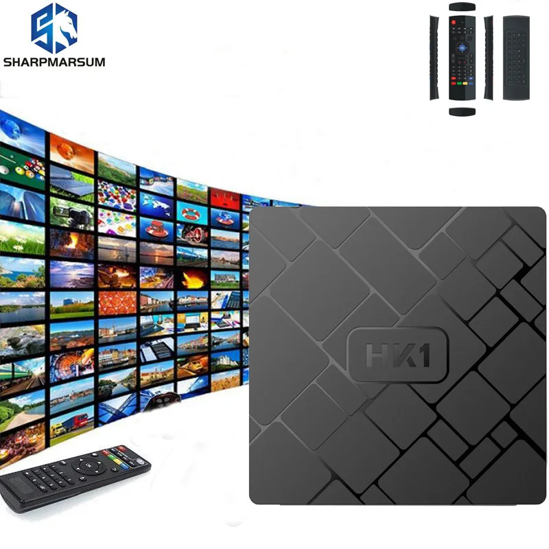 

HK1 TV BOX Air Mouse Keyboard Android 7.1 Streaming media player Amlogic S905W 2GB RAM 16GB ROM IPTV box 2.4G WiFi Set top box