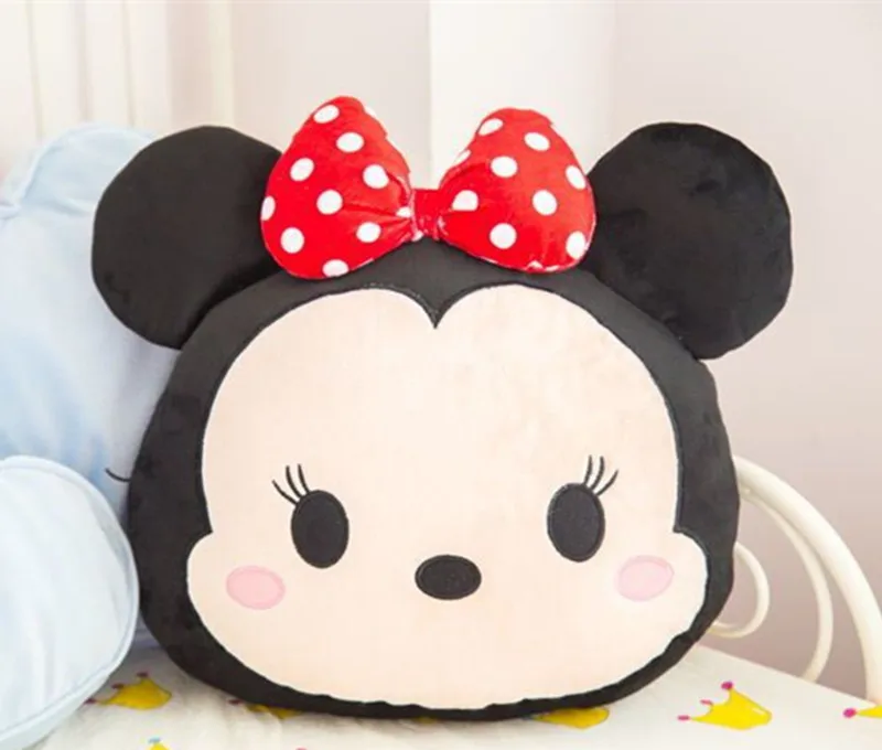 

Disney cartoon plush toy Mickey Minnie mouse multi-function pillow air conditioning blanket boy girl adult cushion children gift