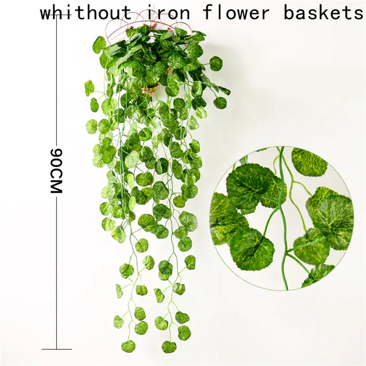 CHENCHENG 90 см искусственное растение Плющ лоза настенные поддельные листья Зеленая Трава Сад домашний декор вечерние свадебные украшения - Цвет: 03