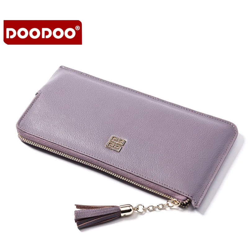 

Women Blocking Wallet Genuine Leather Clutch High Quality Long Handbag For Ladies Famous Brand Card Holder Zipper Solid Billfold