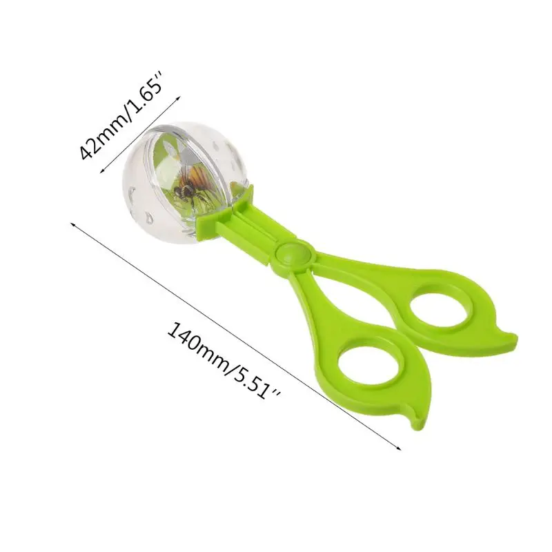 1Pc Plastic Bug Insect Catcher Scissors Tongs Tweezers For Kids Children Toy Handy(Random Color