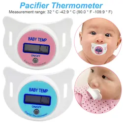 1 шт. детские мониторы здоровья Соска с термометром цифровой детские соски ЖК-дисплей цифровой рот соски термометр
